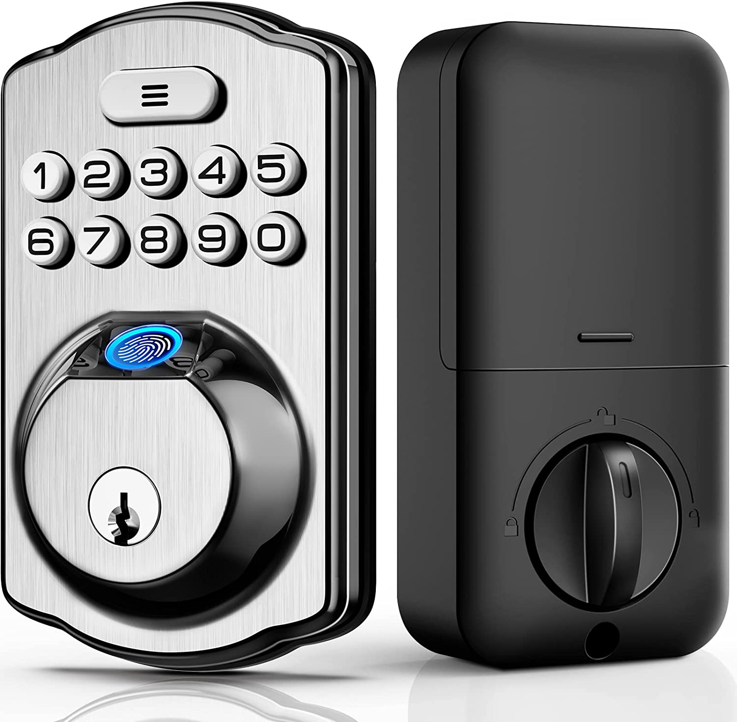 Safeli Electronic Keypad Deadbolt Fingerprint Door Lock Safeli